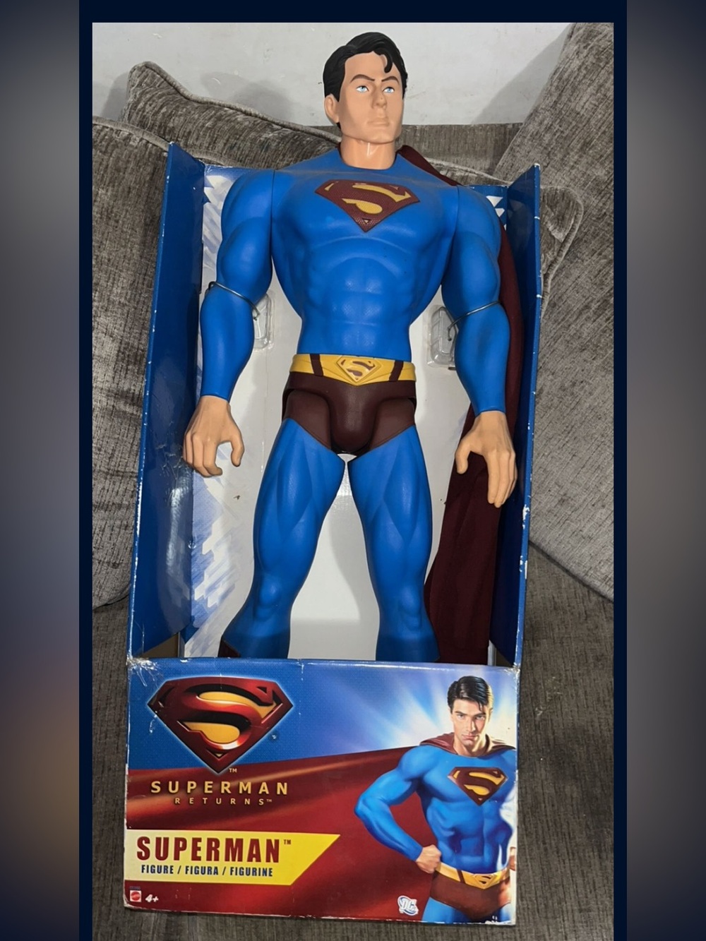 DC Comics Superman Returns Box Art - Blue, Red, Yellow